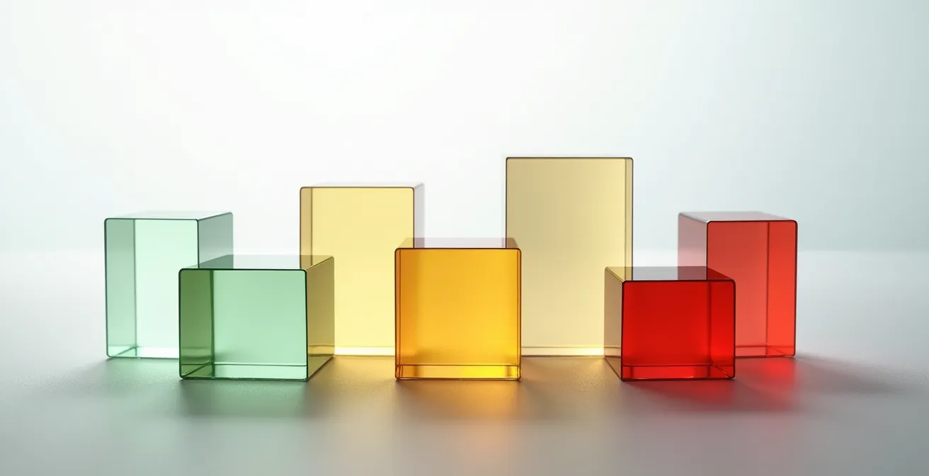 Modernes Cookie-Banner Design mit transparenten Auswahloptionen