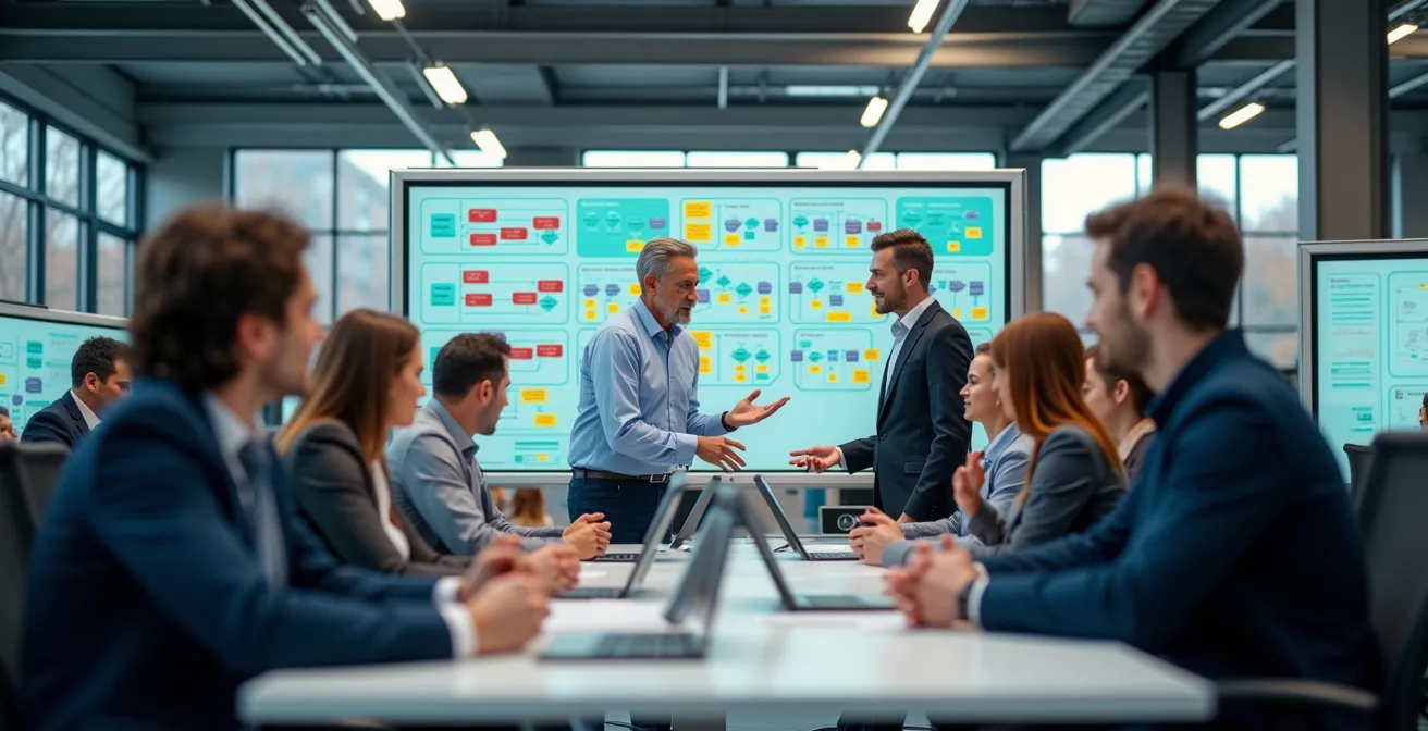 PI-Planning Event für Skalierung agiler Teams im Maschinenbau